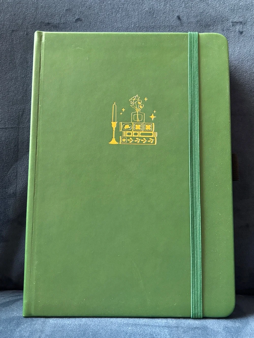 Archer & Olive Dot Grid A5 Notebook - Green - Books & candle